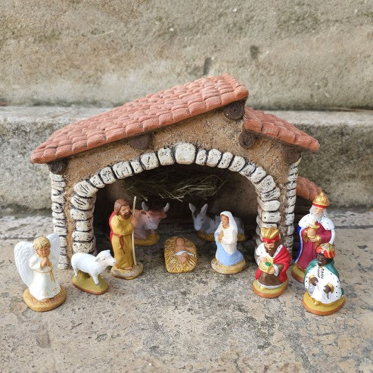 Crèche composition 6 cm - medium - Joseph debout