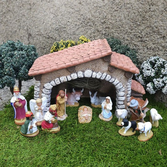 Crèche composition 6 cm - XXL prestige