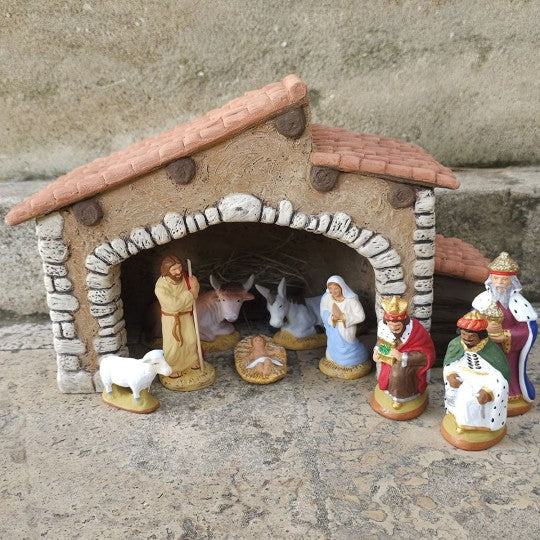 Crèche composition 9 cm - base - Joseph debout